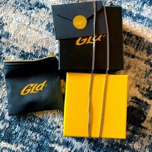 22” micro Cuban white gold plated chain